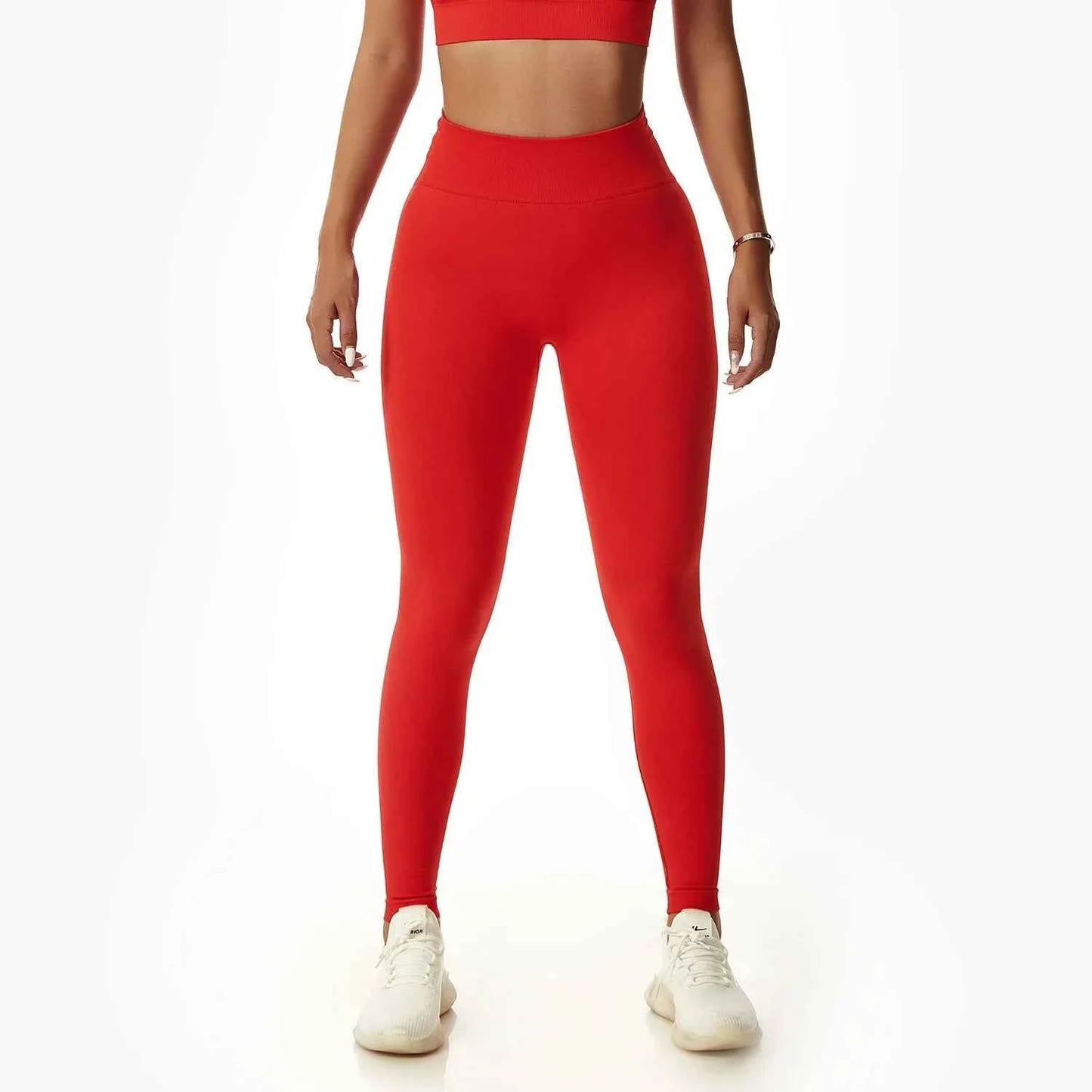 Leggings Yoga Set for Women - Seamless Bra Top and Scrunch Leggings Fitness Sport Suit