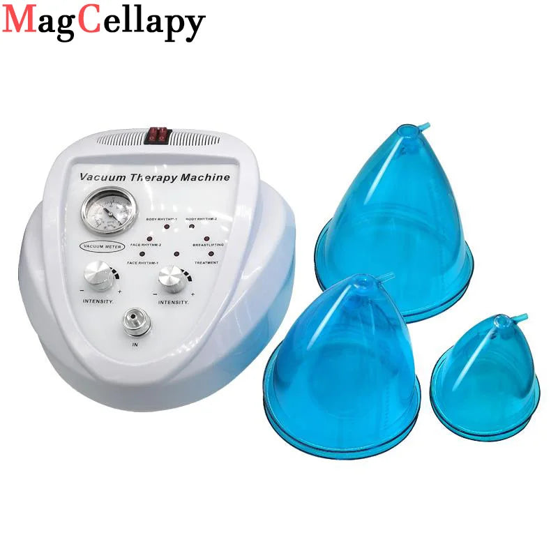 Breast Pump Vacuum Therapy Machine Massager Buttocks Lifting Machine BBL Scraping Cup Female Massage Colombian Buttocks Lifting