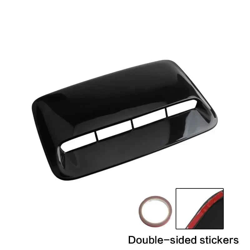 40cm Universal Car Air Flow Decorative Intake Hood Scoop Bonnet Vent Sticker Cover Hood Geared to fit any FLAT Hood Vehicle