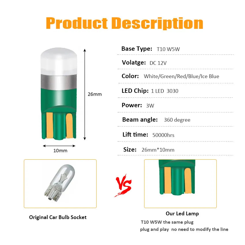 4 Pcs Super Bright Light