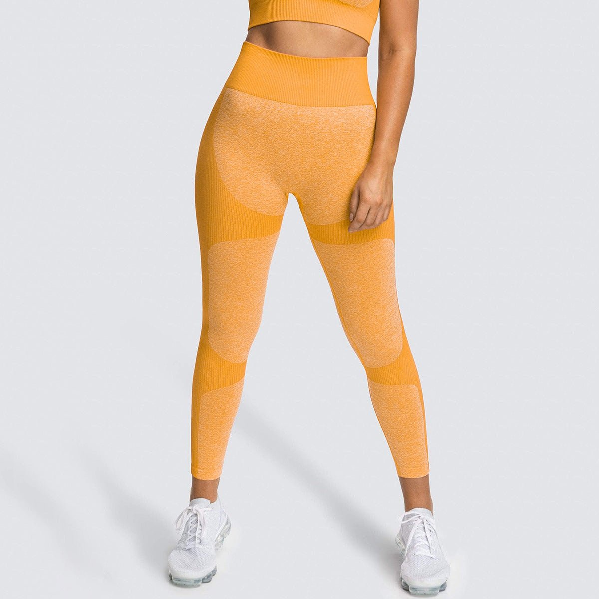 2 Piece Set Seamless Gym Wear Leggings for Women with Breathable Yoga Bra - High Quality Activewear