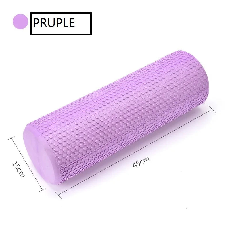 45/60CM Yoga Foam Roller High density EVA Muscle Leg Shoulder Roller Massage Tool Fitness Yoga column balance Stick Equipment
