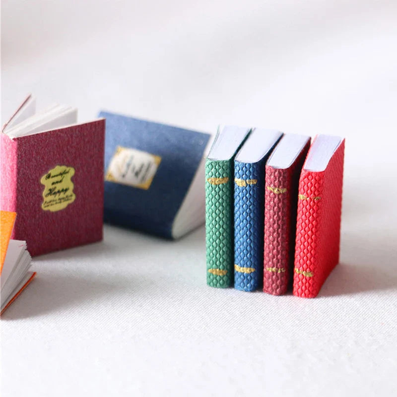 Hot New 10/6/4/3pcs 1/12 Dollhouse Miniature Mini Books Model Furniture Accessories