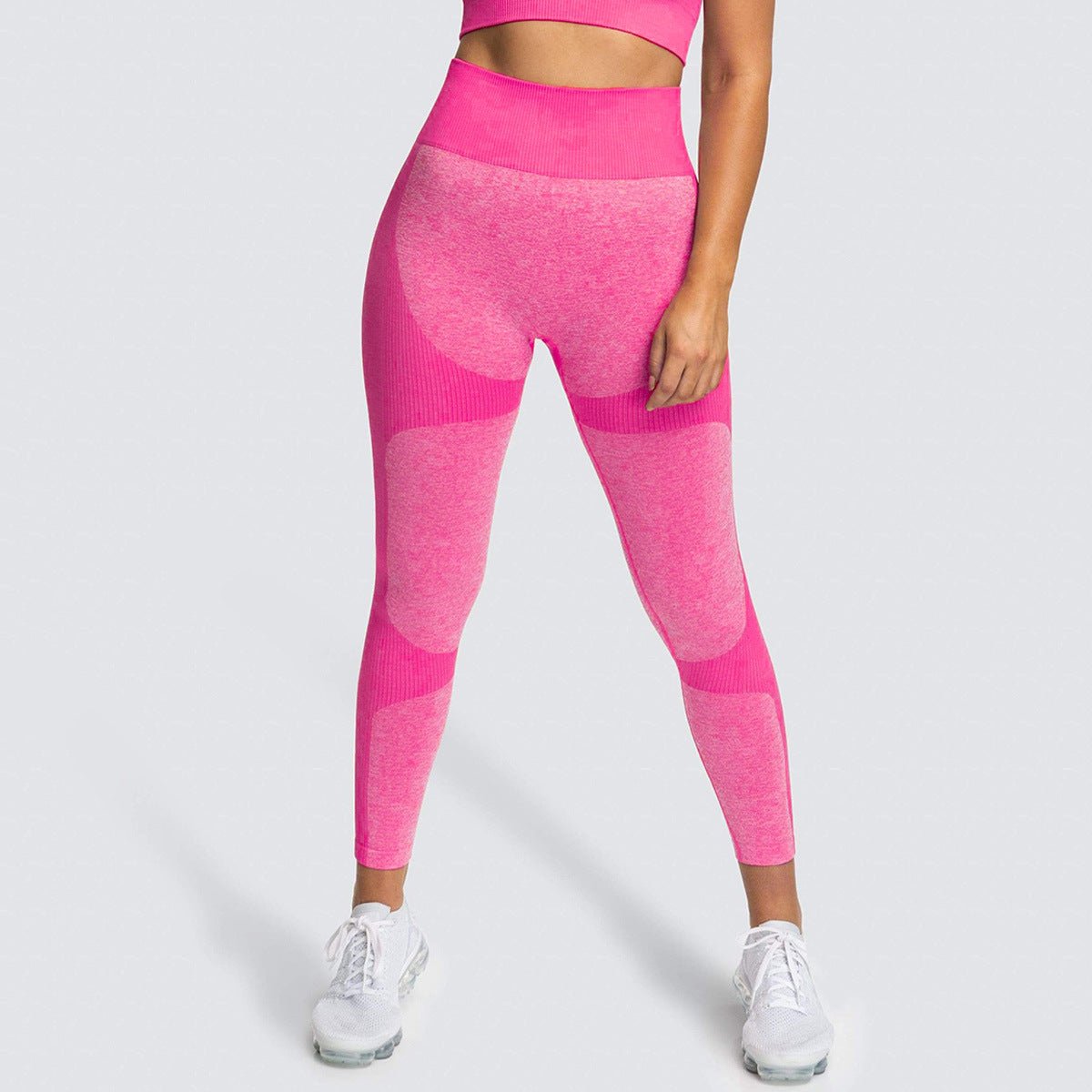 2 Piece Set Seamless Gym Wear Leggings for Women with Breathable Yoga Bra - High Quality Activewear