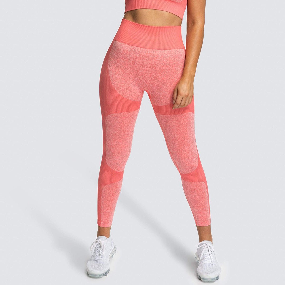 2 Piece Set Seamless Gym Wear Leggings for Women with Breathable Yoga Bra - High Quality Activewear