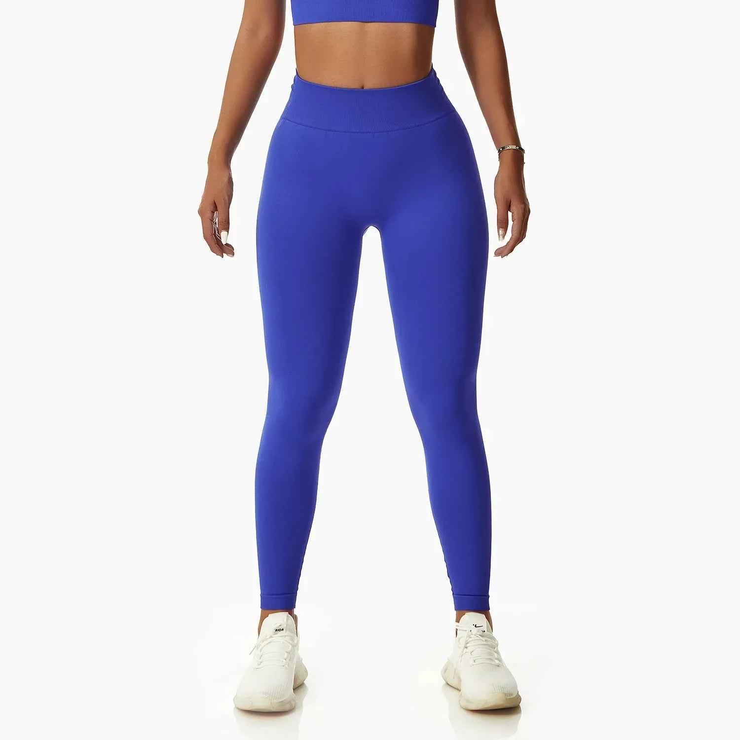 Leggings Yoga Set for Women - Seamless Bra Top and Scrunch Leggings Fitness Sport Suit