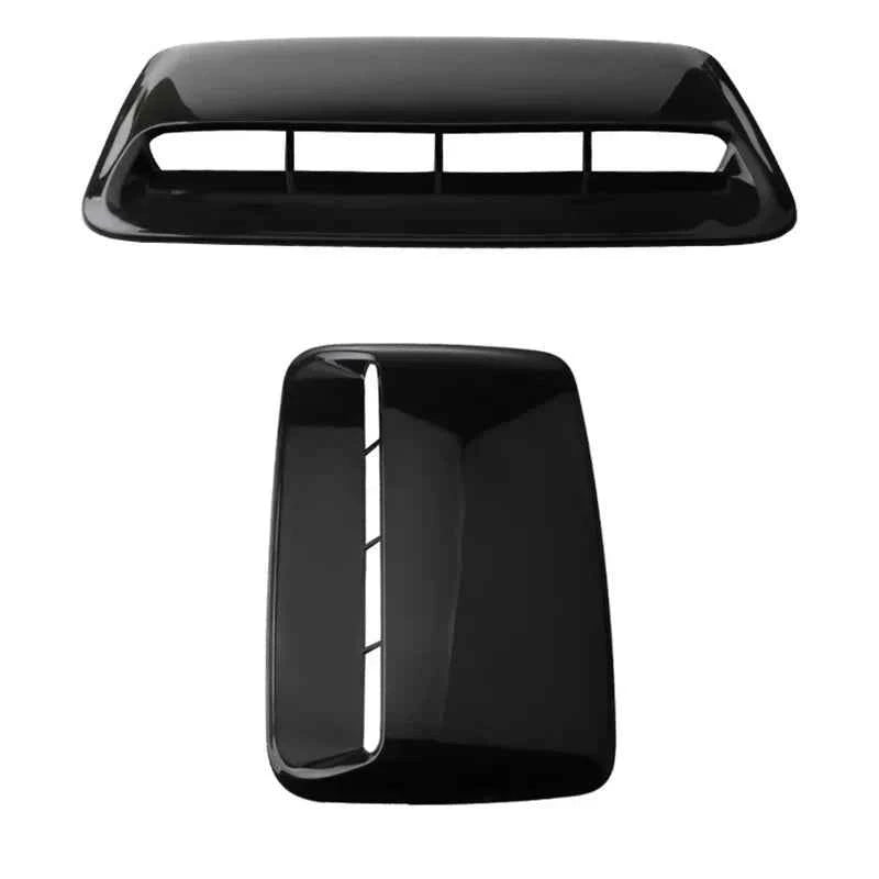 40cm Universal Car Air Flow Decorative Intake Hood Scoop Bonnet Vent Sticker Cover Hood Geared to fit any FLAT Hood Vehicle