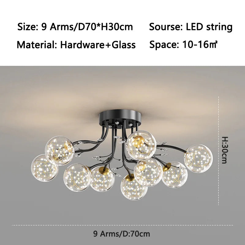 ball G9 led Ceiling Lights for Bedroom Living room decoration indoor lighting