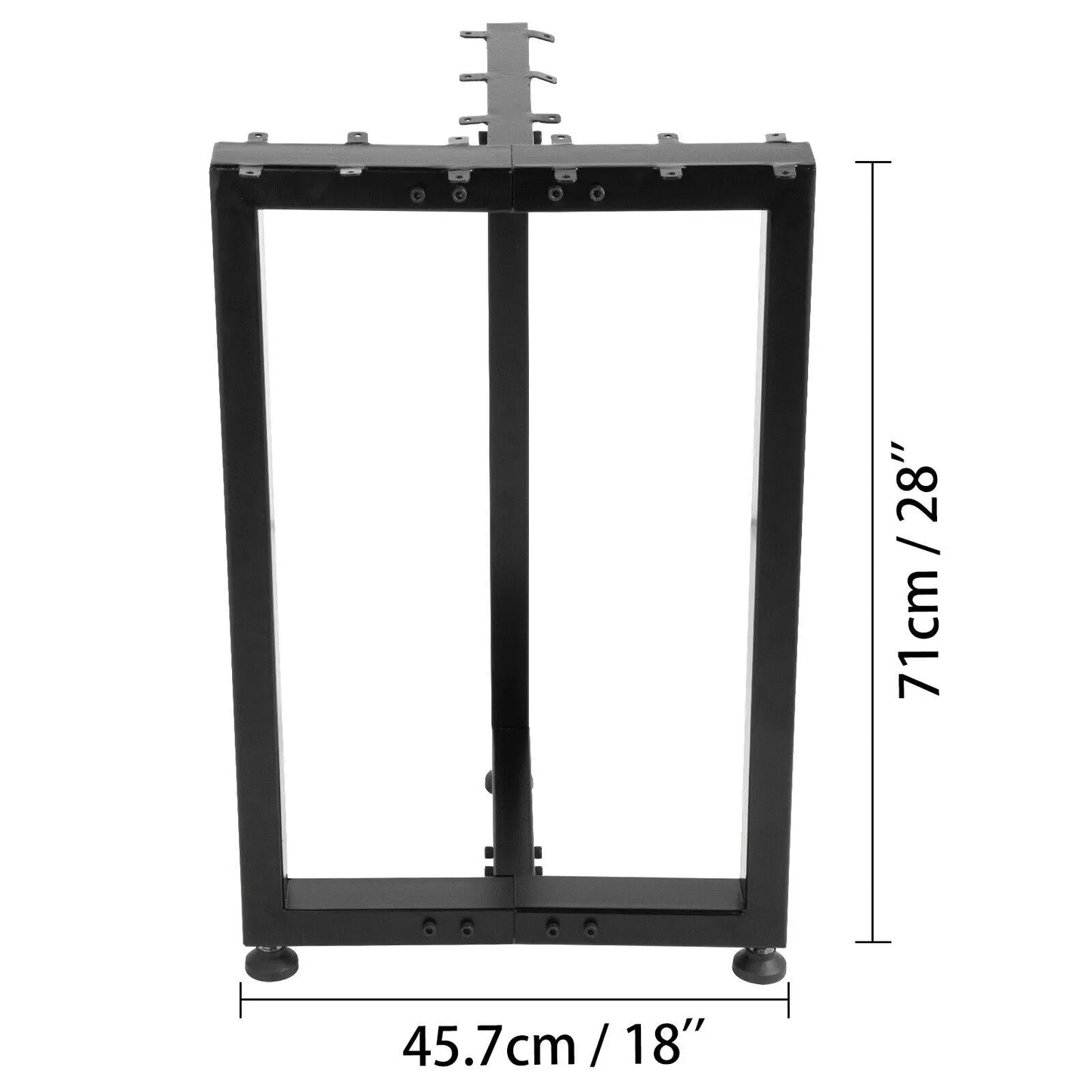 VEVOR 2PCS Metal Table Legs T-Shaped Heavy Duty Industry Desk Table Bench Legs Industrial DIY Coffee Table Adjustable Removable