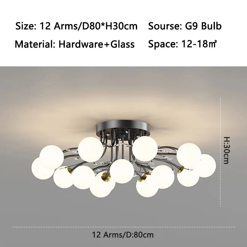 ball G9 led Ceiling Lights for Bedroom Living room decoration indoor lighting