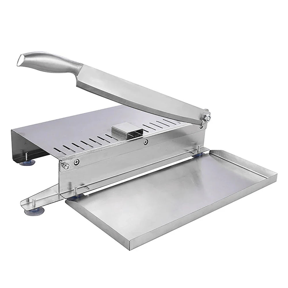 Commercial Manual Slicers for Frozen Meat Bone Minced Lamb Chicken Duck Fish Cutting Stainless Steel Bone Meat Cutting Machine