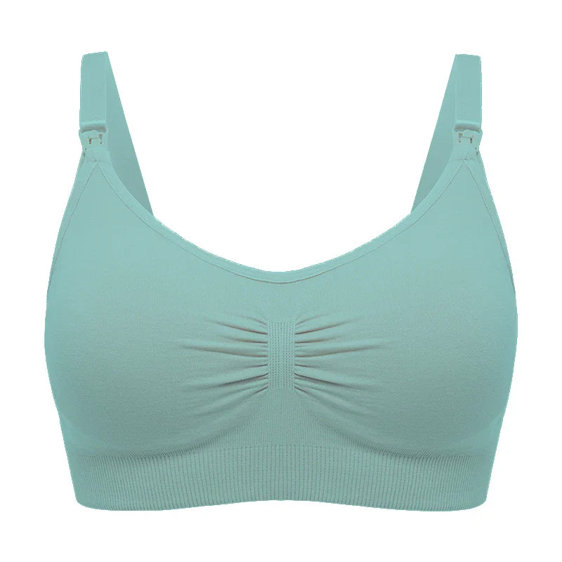 plus Size Seamless Nursing Bra for Women Breathable Maternity Push up Front Closure Underwear Adjustable Straps Wire-Free