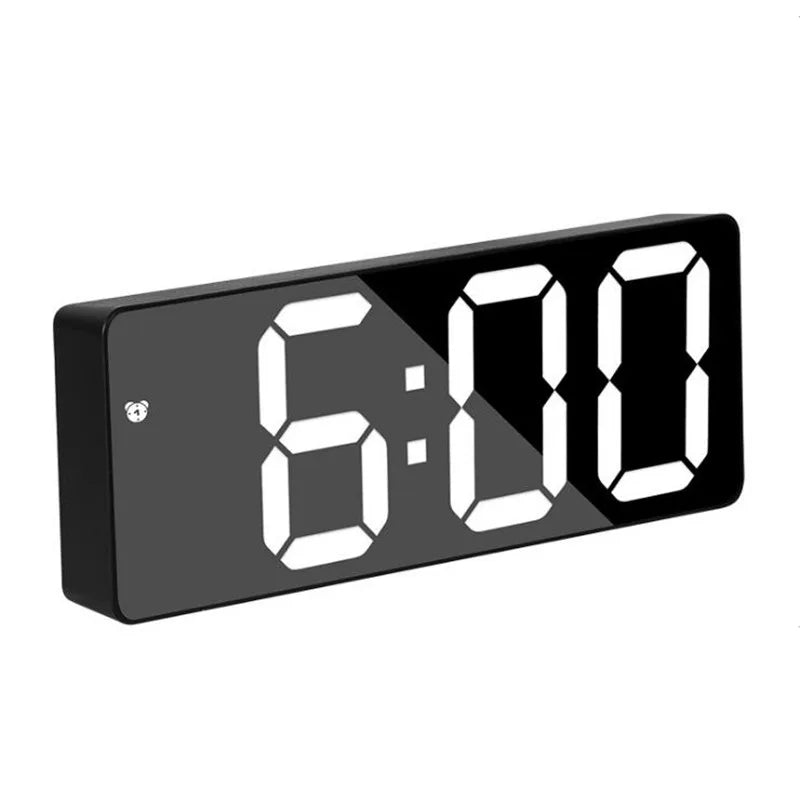 Acrylic/Mirror Digital Alarm Clock Voice Control