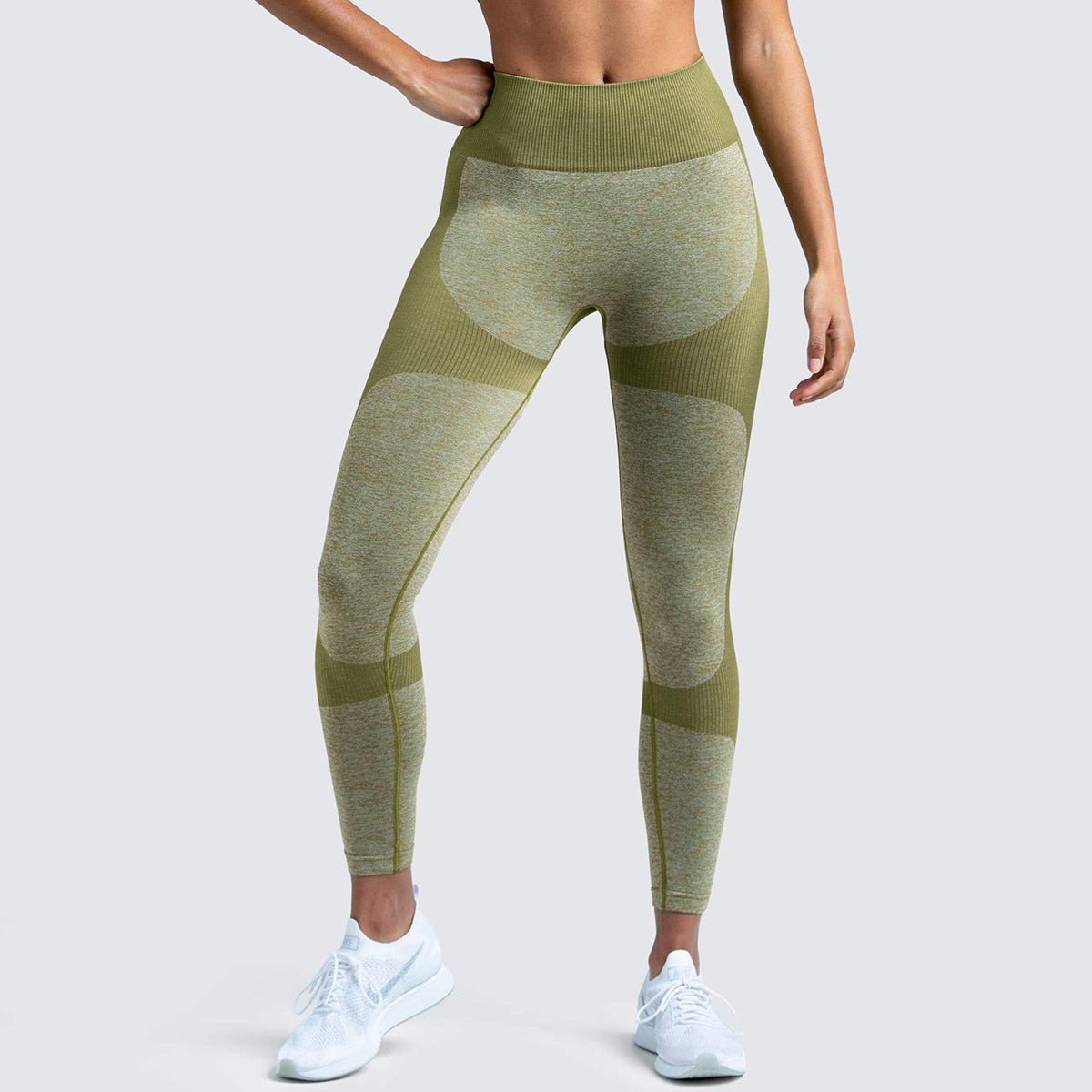 2 Piece Set Seamless Gym Wear Leggings for Women with Breathable Yoga Bra - High Quality Activewear