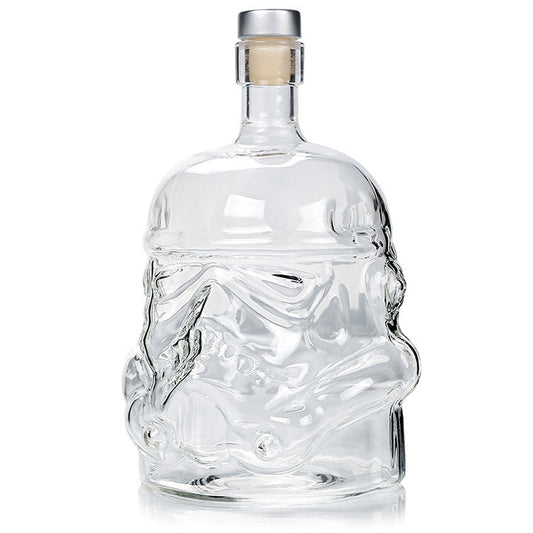 Glass Bottle Wine Pot Decanter Transparent Crystal Vodka Flagon Gift, Capacity: 650ml, Glass Bottle