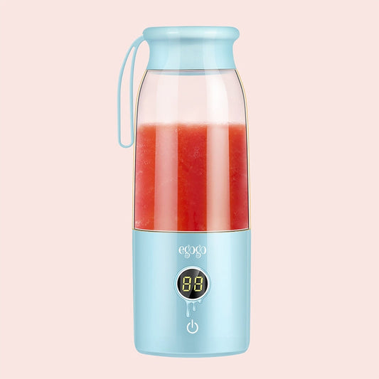 Vitamer USB Mini Portable Juicer Juice Blender Lemon Fruit Squeezers Reamers Bottle (Blue)