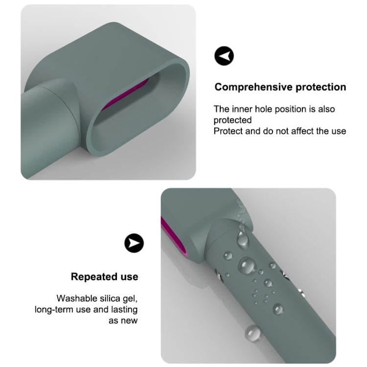 For Dyson Airwrap Hair Modeling Dryer Shockproof Silicone Case (Grey)