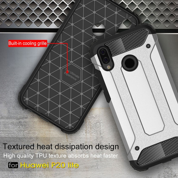 For Huawei  P20 Lite Full-body Rugged TPU + PC Combination Back Cover Case , For Huawei P20 Lite, Huawei P20 Lite