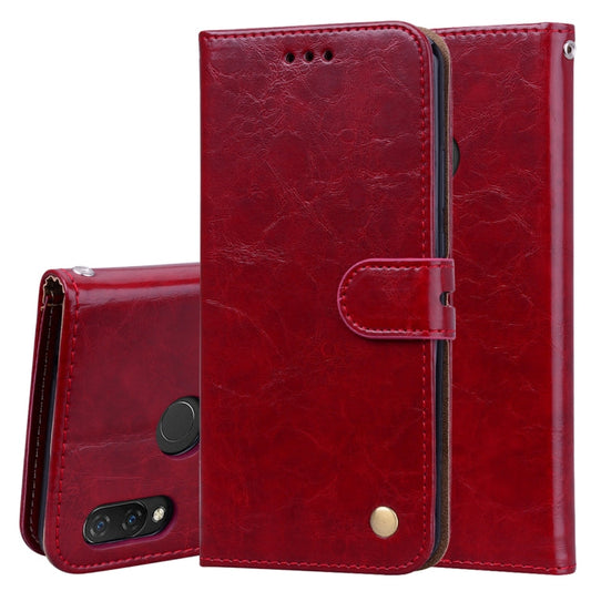 Business Style Oil Wax Texture Horizontal Flip Leather Case for Huawei Nova 3, with Holder & Card Slots & Wallet, For Huawei Nova 3, For Huawei Huawei Nova 3