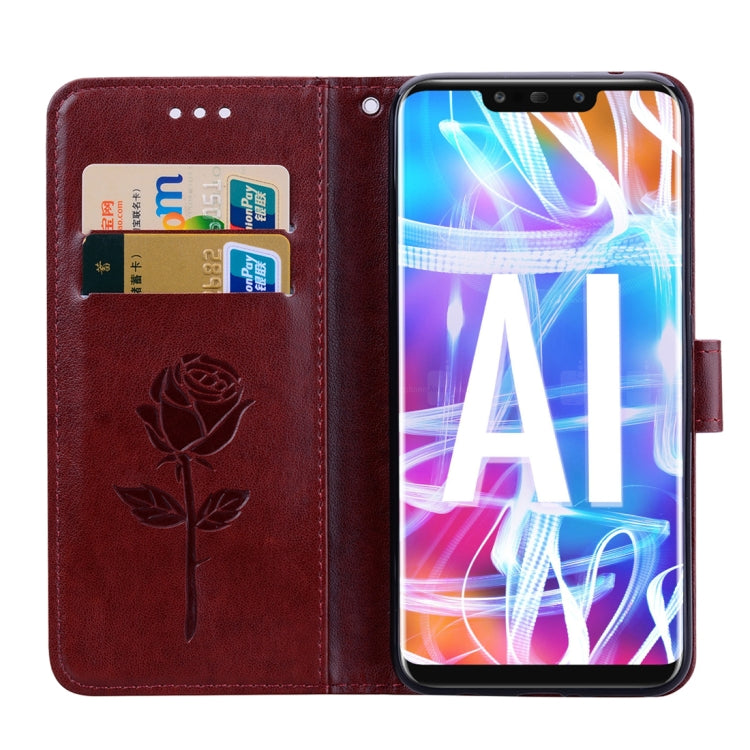 Rose Embossed Horizontal Flip PU Leather Case for Huawei Mate 20 Lite, with Holder & Card Slots & Wallet, For Huawei Mate 20 Lite, Huawei Mate 20 Lite