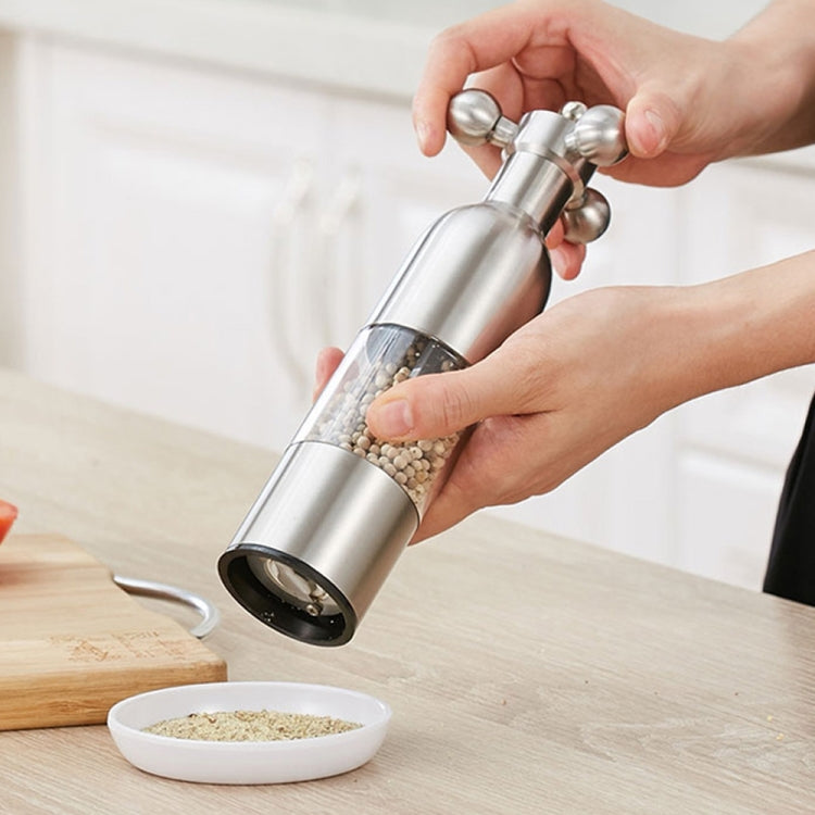 MICLAN Stainless Steel 304 Rudder Shape Grinder Pepper Grinding Machine, Size : S, S