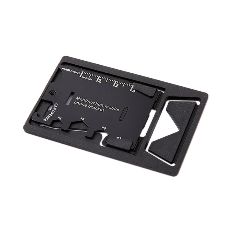 Multi-function Folding Stainless Steel Tool Card Bottle Opener Phone Holder