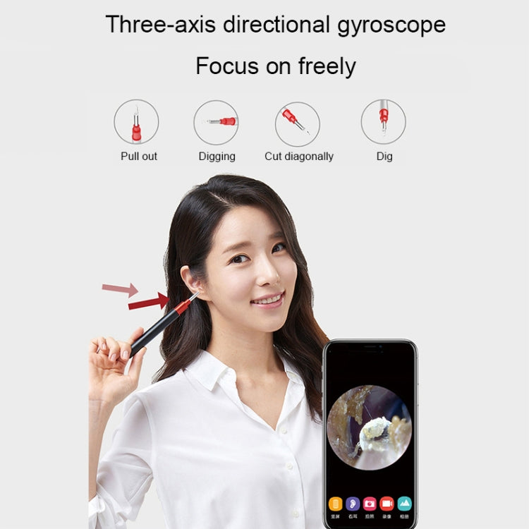 Bebird B1 Intelligent HD Visual Ear Cleaner Earwax Tool, Standard Version(Black)