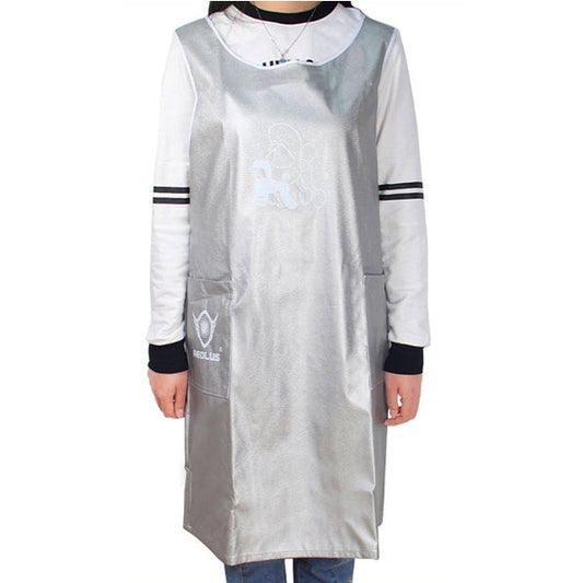 Sleeveless Pet Apron Beauty Gown Pet Grooming Beautician Smock Waterproof Clothing Pet Store Aprons,M, Length: 93cm, Size:M Color:Silver