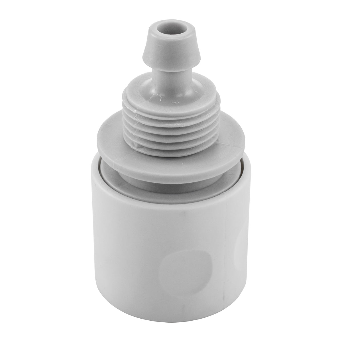 10mm Female Hose Connector, White/Grey