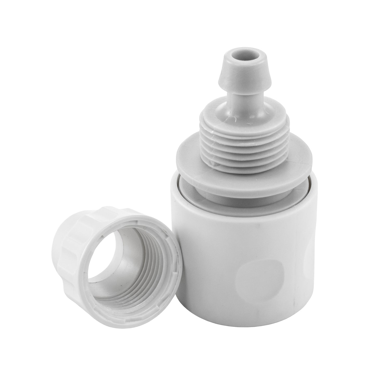 10mm Female Hose Connector, White Grey Hose Connector Set DIY Workshop Accessory