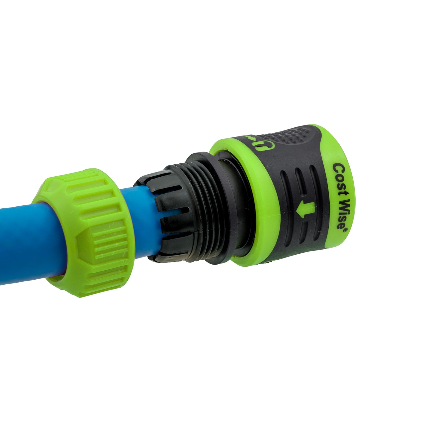 Premium Garden Hose Yellow with Green Lock Connectors for DIY Workshop Accessory