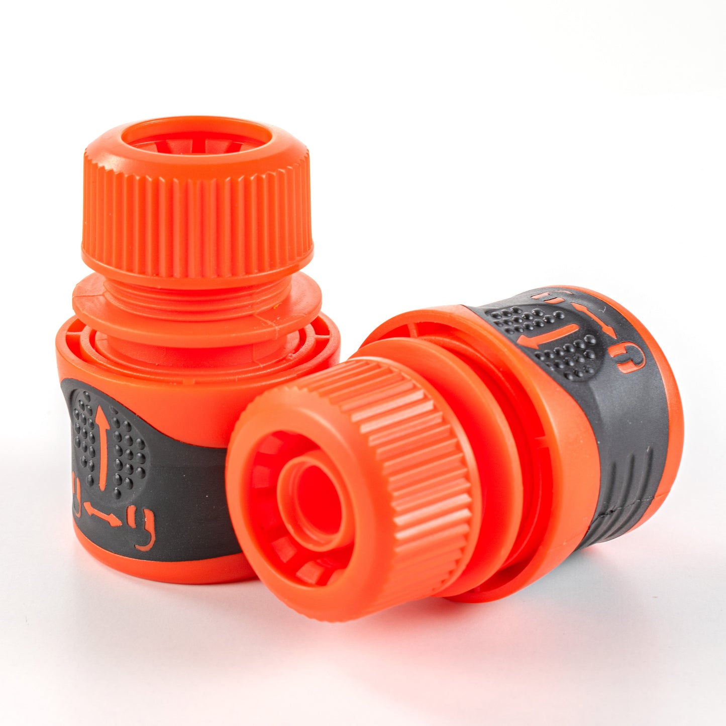 Premium Garden Hose Green with Orange Lock Connectors for DIY Workshop Accessory
