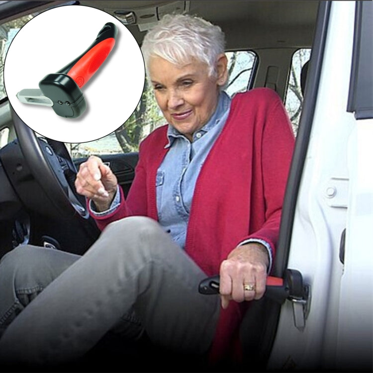 Car Cane Handle Portable Mobility Aid Flashlight Belt Cutter Glass Breaker Emergency Escape Tools, 566