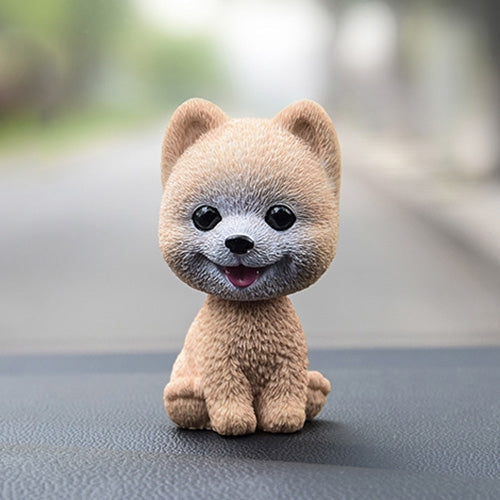 Shaking Head Dog Car Ornaments Resins Lovely Cartoon Dog New Year Gifts with Double-sided Adhesive Tape, Bulldog Cartoon Dog, Husky Dog Cartoon Dog, Corgi Dog Cartoon Dog, White Teddy Cartoon Dog, Brown Teddy Cartoon Dog, Yellow Teddy Cartoon Dog      ...