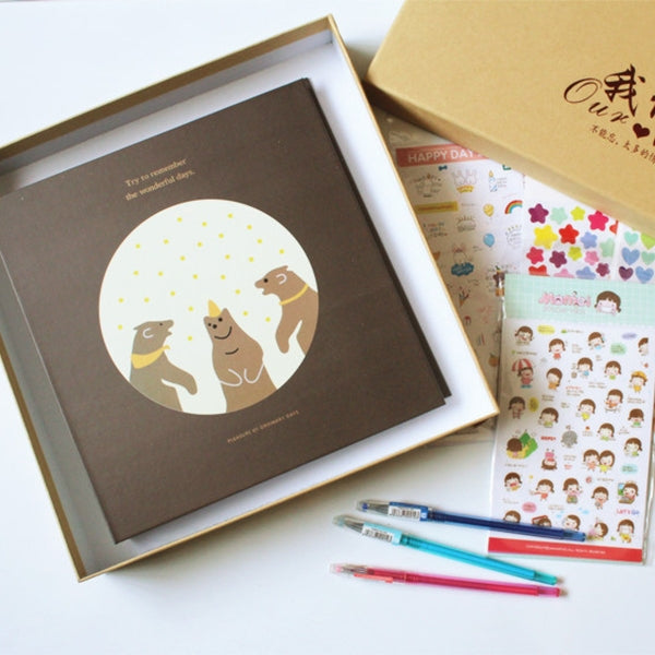 5 inch DIY Creativity Insert Type 3R Flushing Iron Ring Family Photo Album, 5 inch