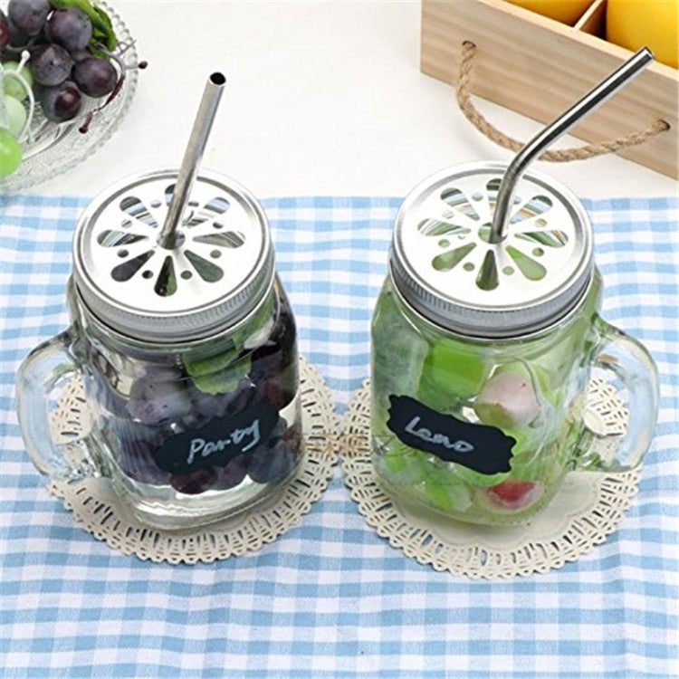 4pcs Reusable Stainless Steel Drinking Straw + Cleaner Brush Set Kit,  215*8mm, 215*8mm (Combination)