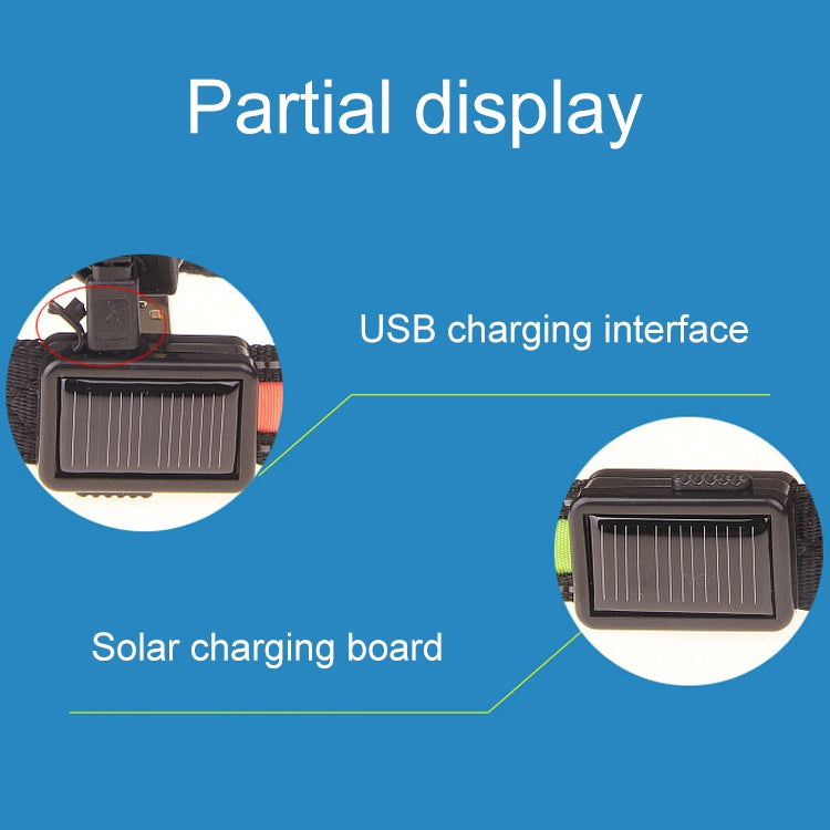 Medium and Large Dog Pet Solar + USB Charging LED Light Collar, Neck Circumference Size: S, 35-40cm, Size: S