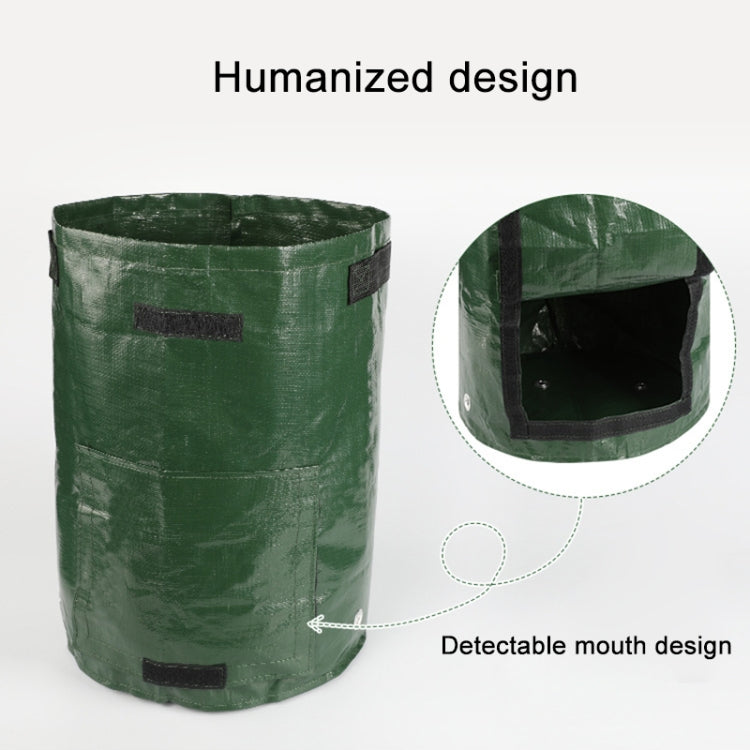 2 PCS 7 Gallons Potato Planting PE Bags Woven Fabric Bags Cultivation Garden Pots Vegetable Planting Bags Grow Bags Farm Garden Supplies, Yellow, Green, Black, Orange