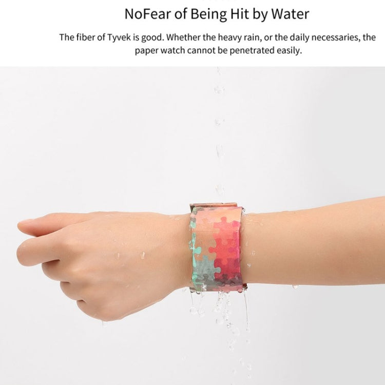 Machine Armor Pattern Creative Fashion Waterproof Paper Watch Intelligent Paper Electronic Wristwatch, Machine Armor Pattern