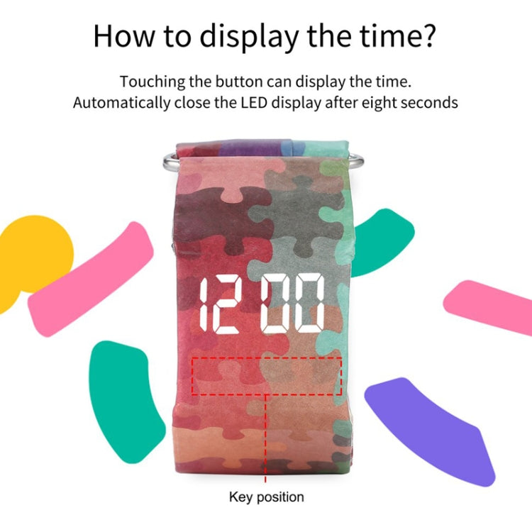 Broken Pattern Creative Fashion Waterproof Paper Watch Intelligent Paper Electronic Wristwatch, Broken Pattern