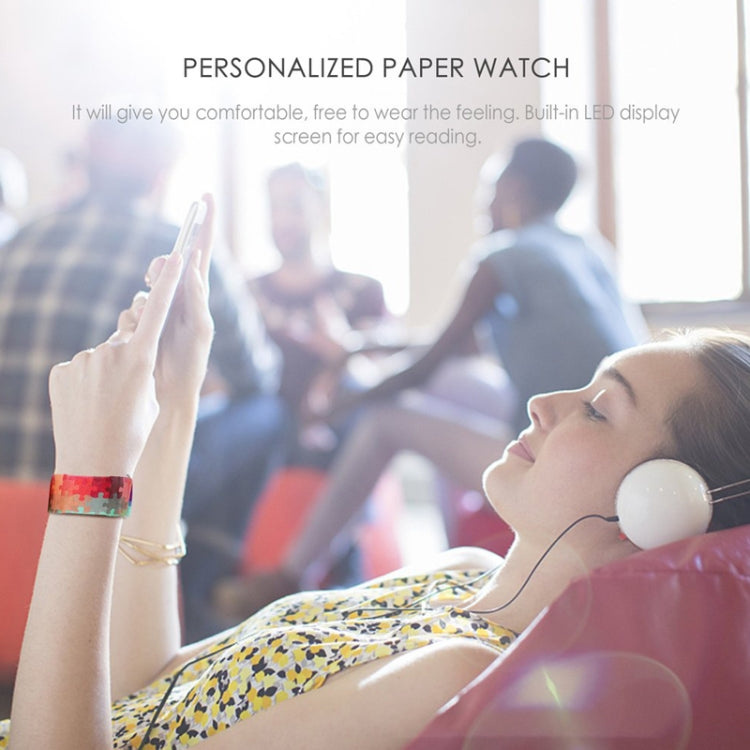 Adventure Pattern Creative Fashion Waterproof Paper Watch Intelligent Paper Electronic Wristwatch, Adventure Pattern