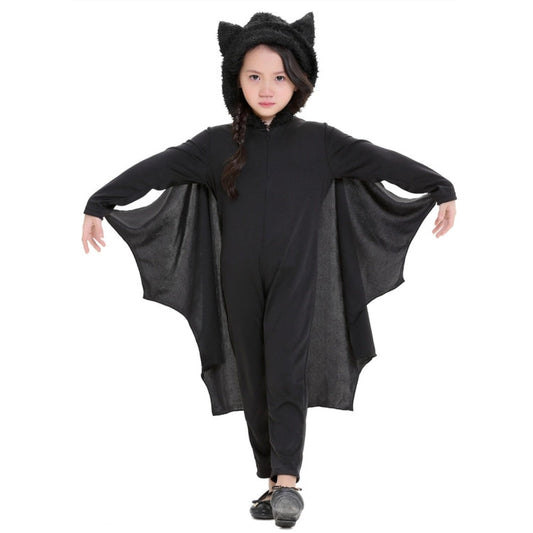 Halloween Costume Children Jumpsuit Bat Style Cosplay Costumes Stage Suit Size:S, Suggested Height:105-115cm, Size: S Children