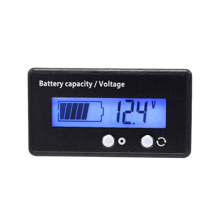 H6133 12V-84V Lead-acid Battery Voltage Tester Percentage Voltmeter Gauge Lithium Battery Status Monitor, 12V-84V White Light, 12V-84V Blue Light, 12V-84V Green Light
