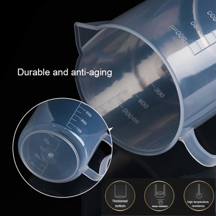 500ml Thin Section PP Plastic Flask Digital Measuring Cup Cylinder Scale Measure Glass Lab Laboratory Tools, 500ml Measuring Cup