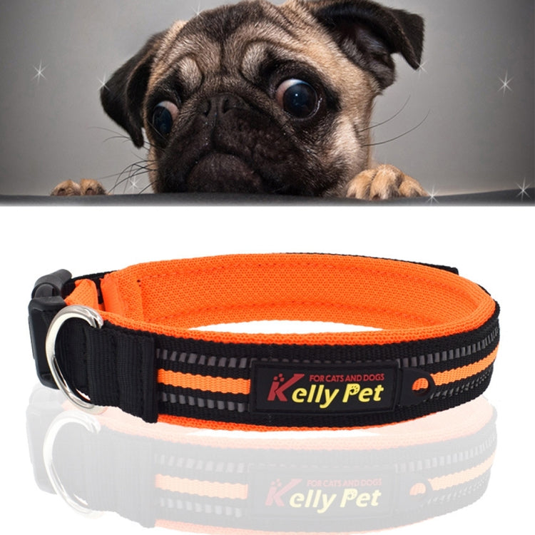 Pet Dogs Polyester Reflective Breathable Pets Collar Traction Lead Leash, Size: L, 2.5*47*54cm, Size: L, 2.5*47*54cm