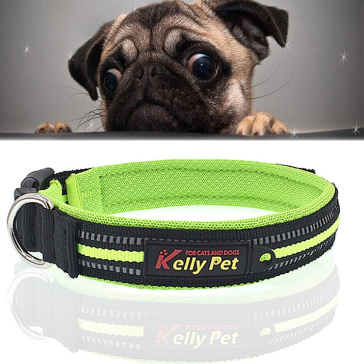 Pet Dogs Polyester Reflective Breathable Pets Collar Traction Lead Leash, Size: L, 2.5*47*54cm, Size: L, 2.5*47*54cm
