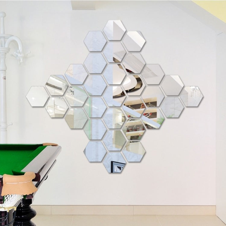 12 PCS 3D Hexagonal Mirror Wall Stickers Set, Size: 10*10cm, Size: 10*10cm (Black), Size: 10*10cm (Gold), Size: 10*10cm (Blue), Size: 10*10cm (Red), Size: 10*10cm (Silver)