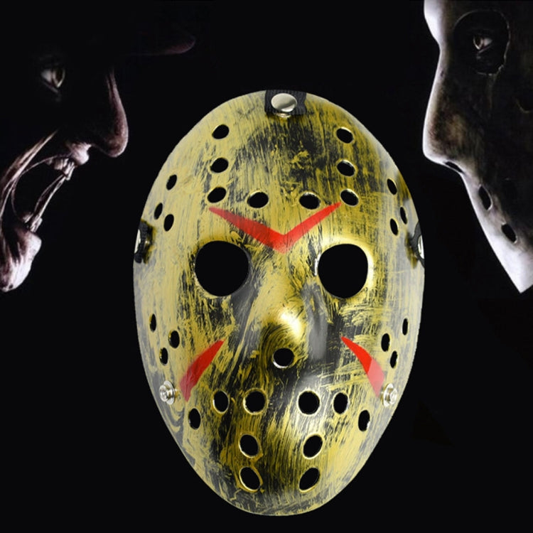 Halloween Party Cool Thicken Jason Mask, Silver, Fluorescent Green, Gold, Red + White