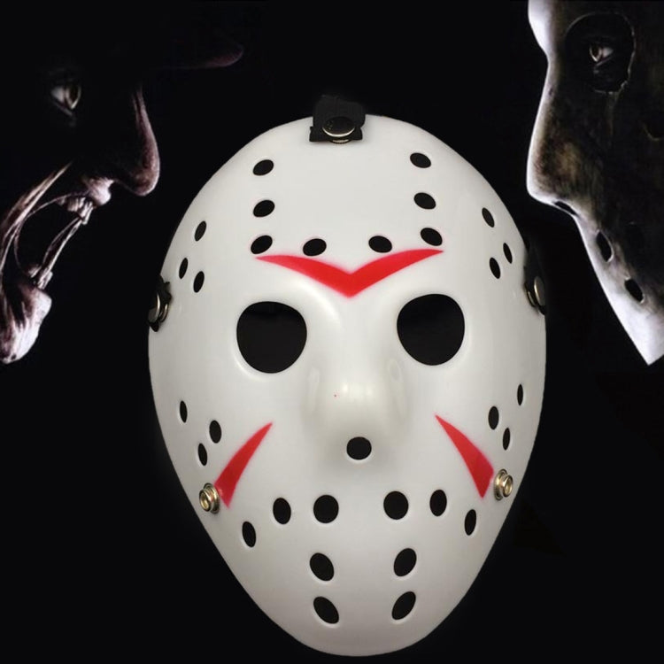 Halloween Party Cool Thicken Jason Mask, Silver, Fluorescent Green, Gold, Red + White