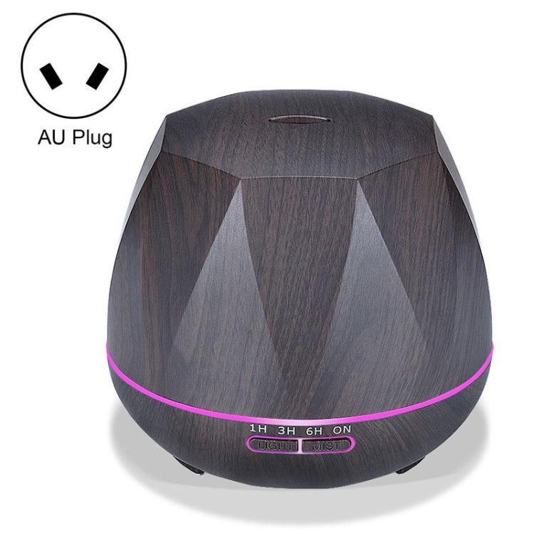 Peach Shape Wood Grain Remote Control Ultrasonic Humidifier Aromatherapy Machine Automatic Alcohol Sprayer with LED Lights, Capacity: 400mL, AU Plug (Light Wood Color), Peach Shape Light Wood Color, Diamond Dark Wood Color, Diamond Light Wood Color    ...